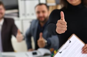 group-young-businessmen-make-good-deal